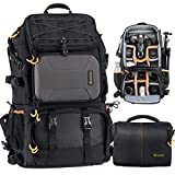 10 Best Camera Backpacks Under $100 in 2023| Ultimate Review 1 TARION Pro 2 Bags in 1 Camera Backpack Large with 15.6" Laptop Compartment Waterproof Rain Cover Extra Large Travel Hiking Camera Backpack DSLR Bag