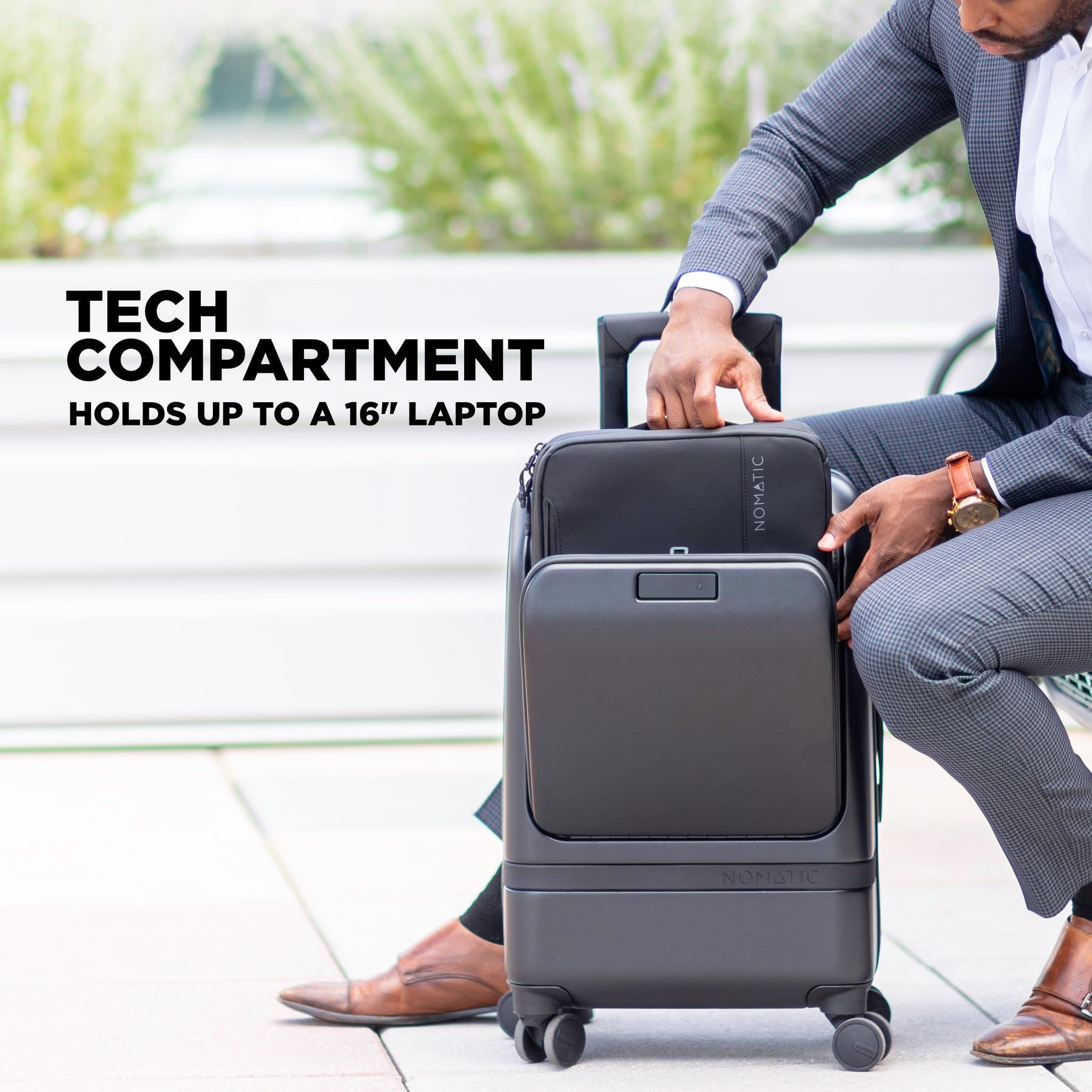 8 Best Carry-On Luggage for Business Travel in 2023 3 Nomatic Carry-On laptop compartment